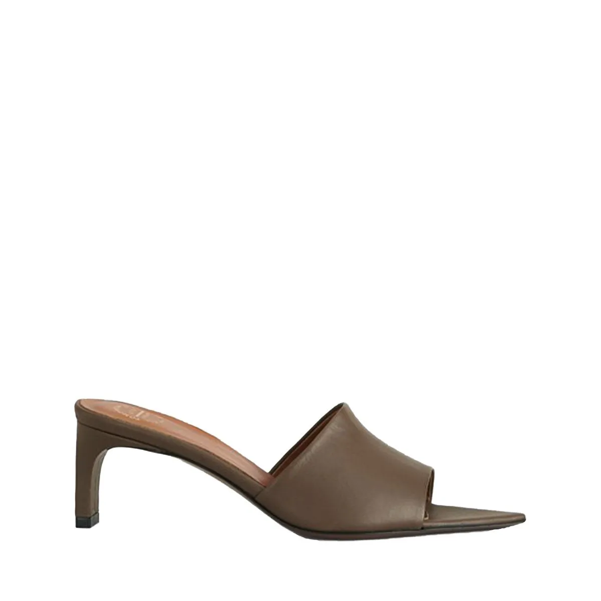 Serranova Khaki Brown Heeled Sandals