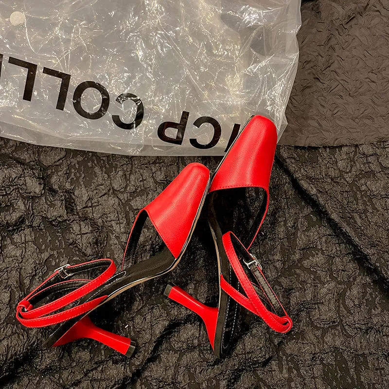 Silver Heeled Sandals