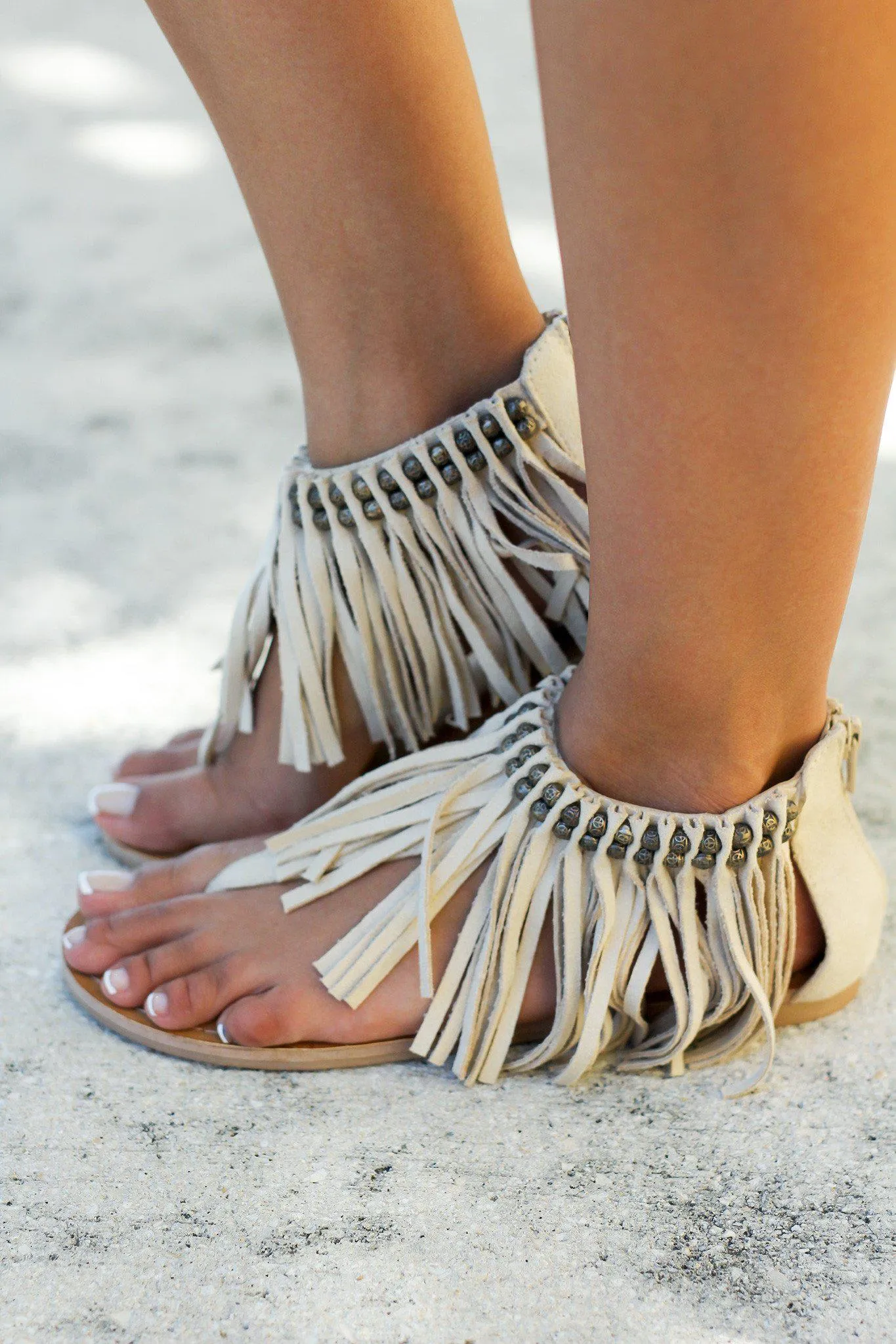 Solene Cream Sandals