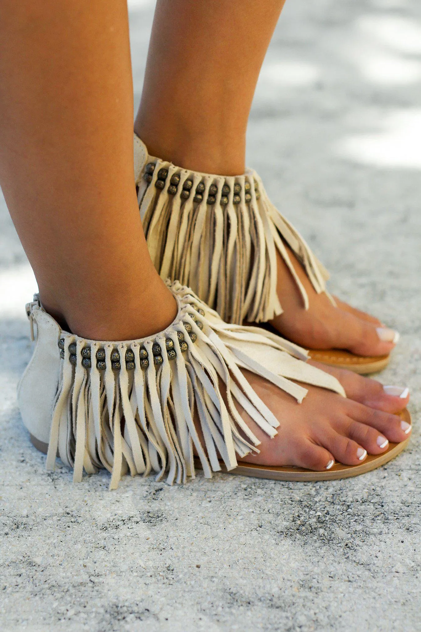 Solene Cream Sandals