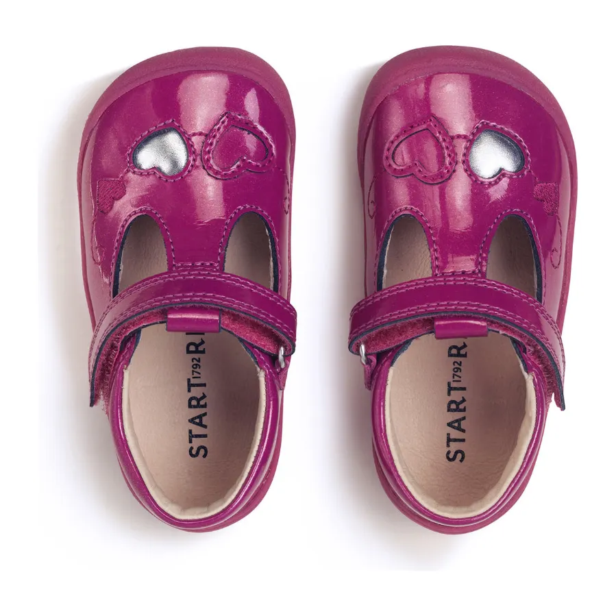 Startrite Girls Shoe Party Berry Glitter Patent