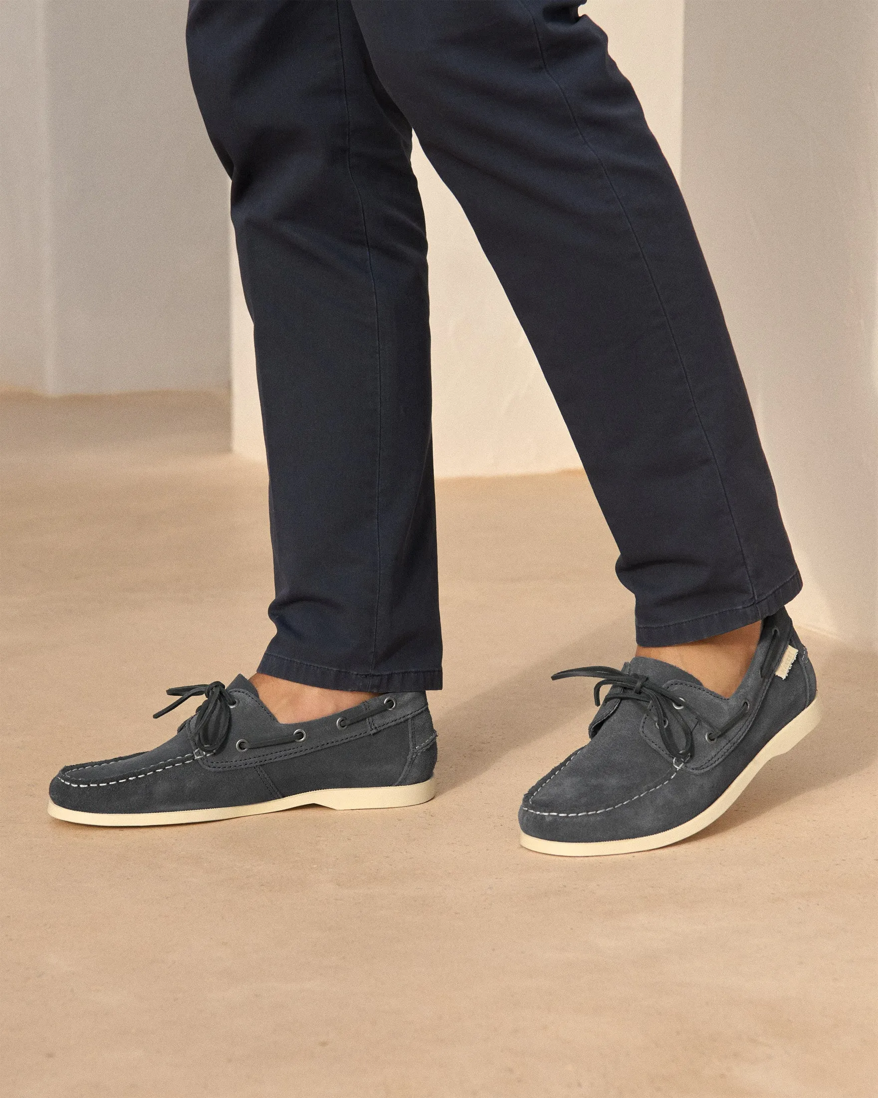 Suede Boat-Shoes - K15KM - Hamptons Patriot Blue