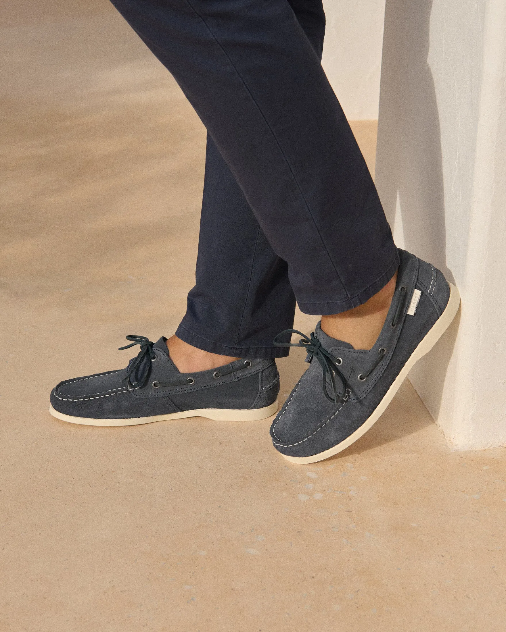 Suede Boat-Shoes - K15KM - Hamptons Patriot Blue