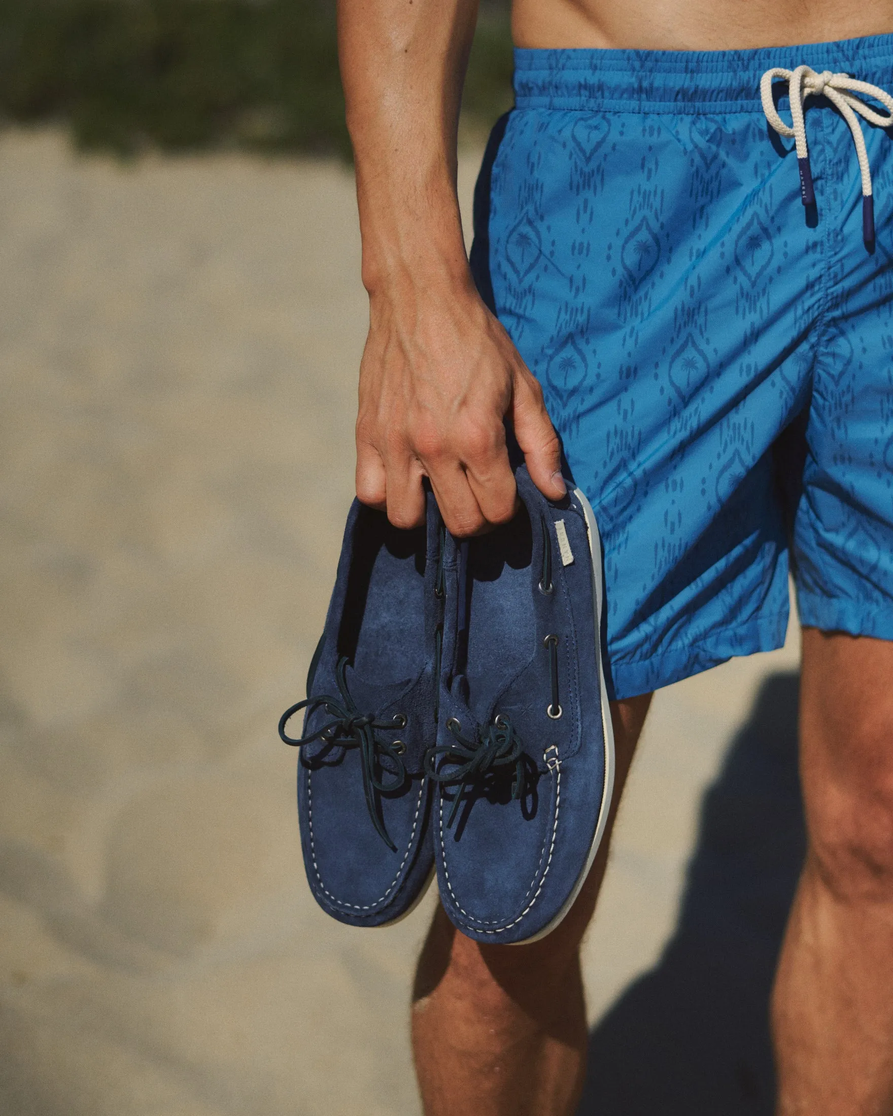 Suede Boat-Shoes - K15KM - Hamptons Patriot Blue
