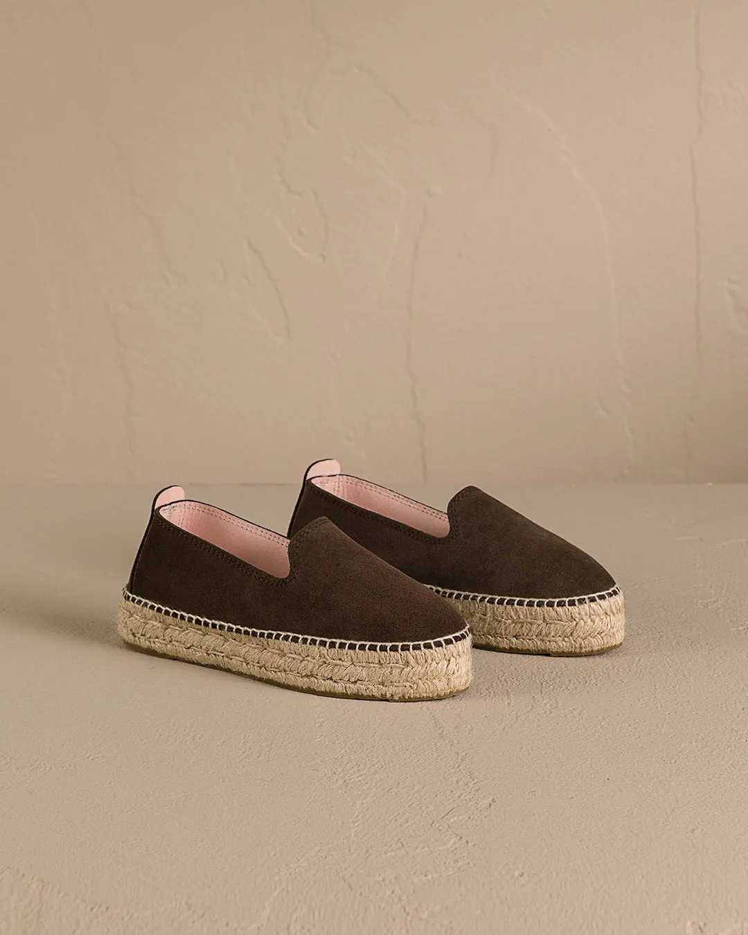 Suede Double Sole Espadrilles - R57D0 - Hamptons Cocoa