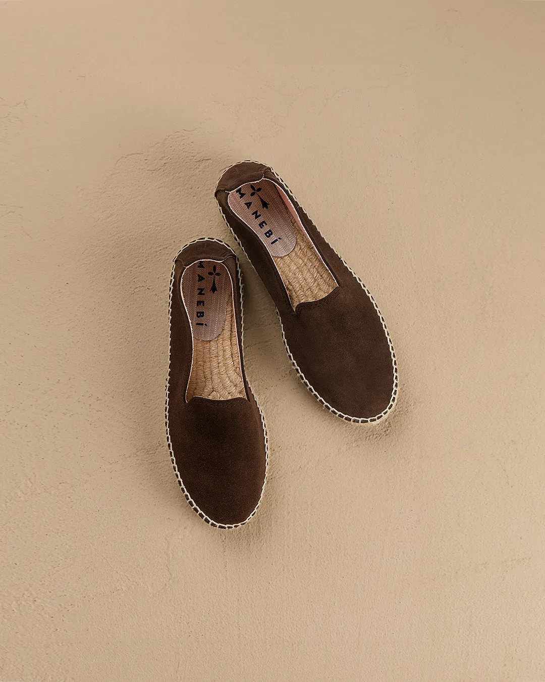 Suede Double Sole Espadrilles - R57D0 - Hamptons Cocoa