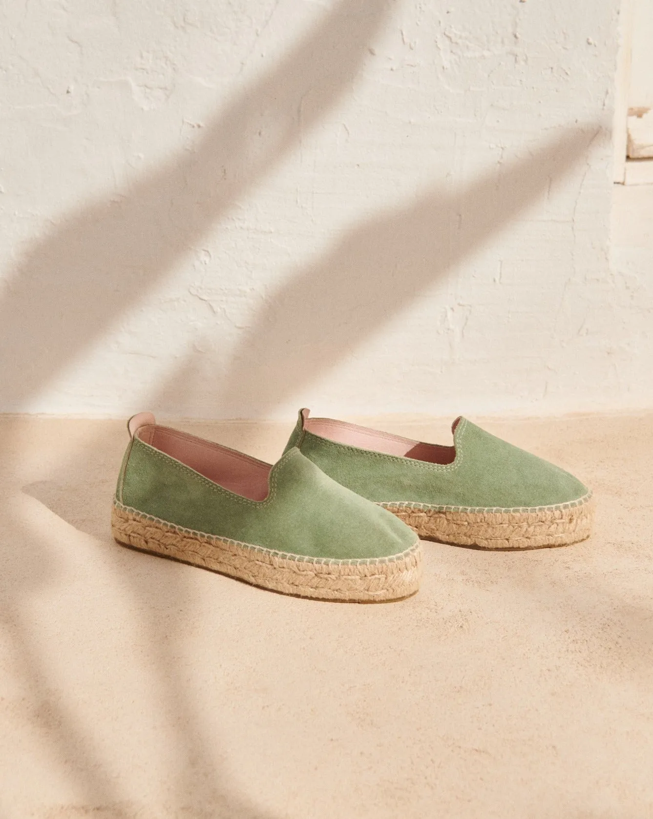 Suede Double Sole Espadrilles - R66D0 - Hamptons Sage