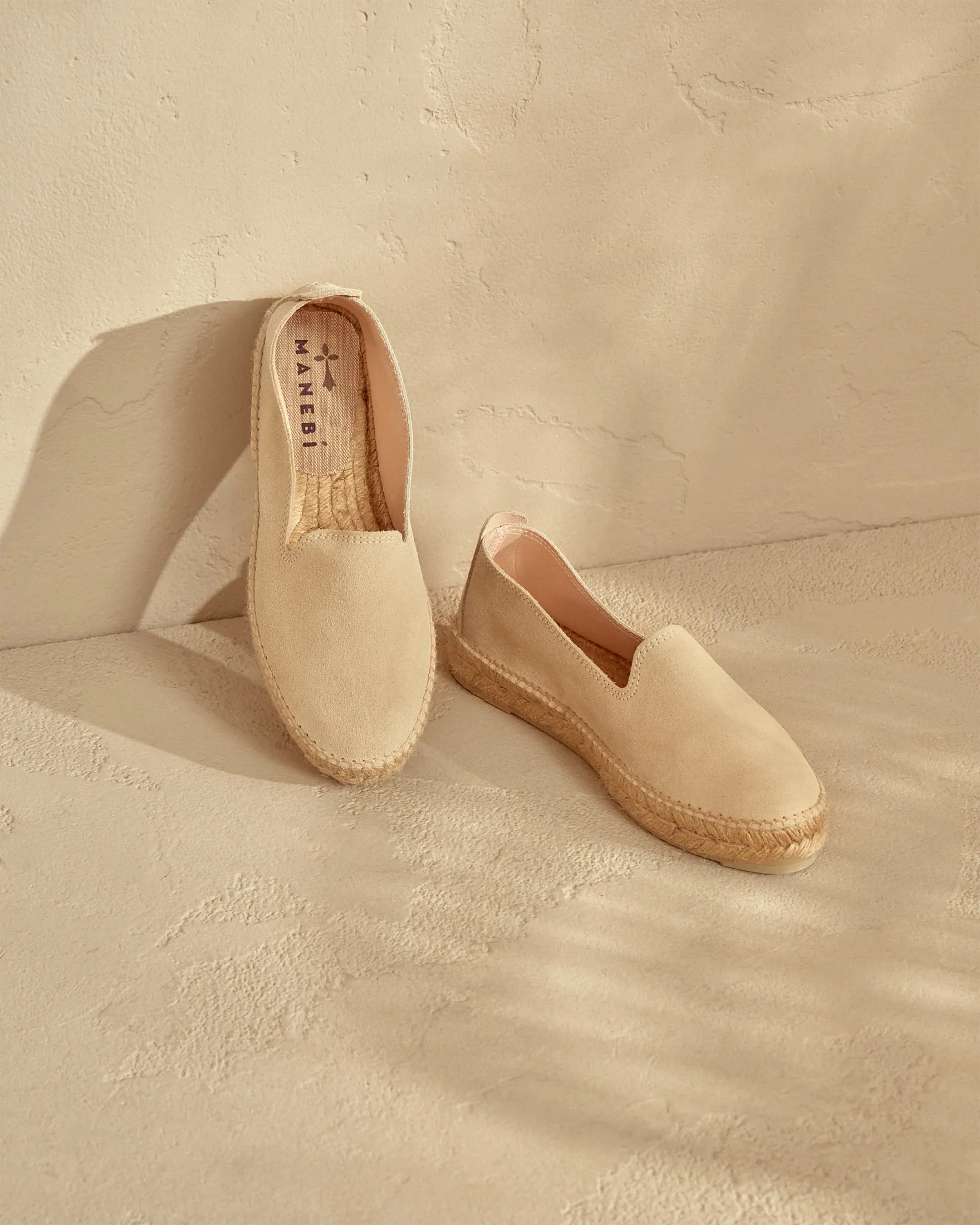 Suede Flat Espadrilles - K11N0 - Hamptons Champagne Beige