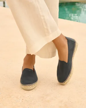 Suede Flat Espadrilles - K15N0 - Hamptons Patriot Blue