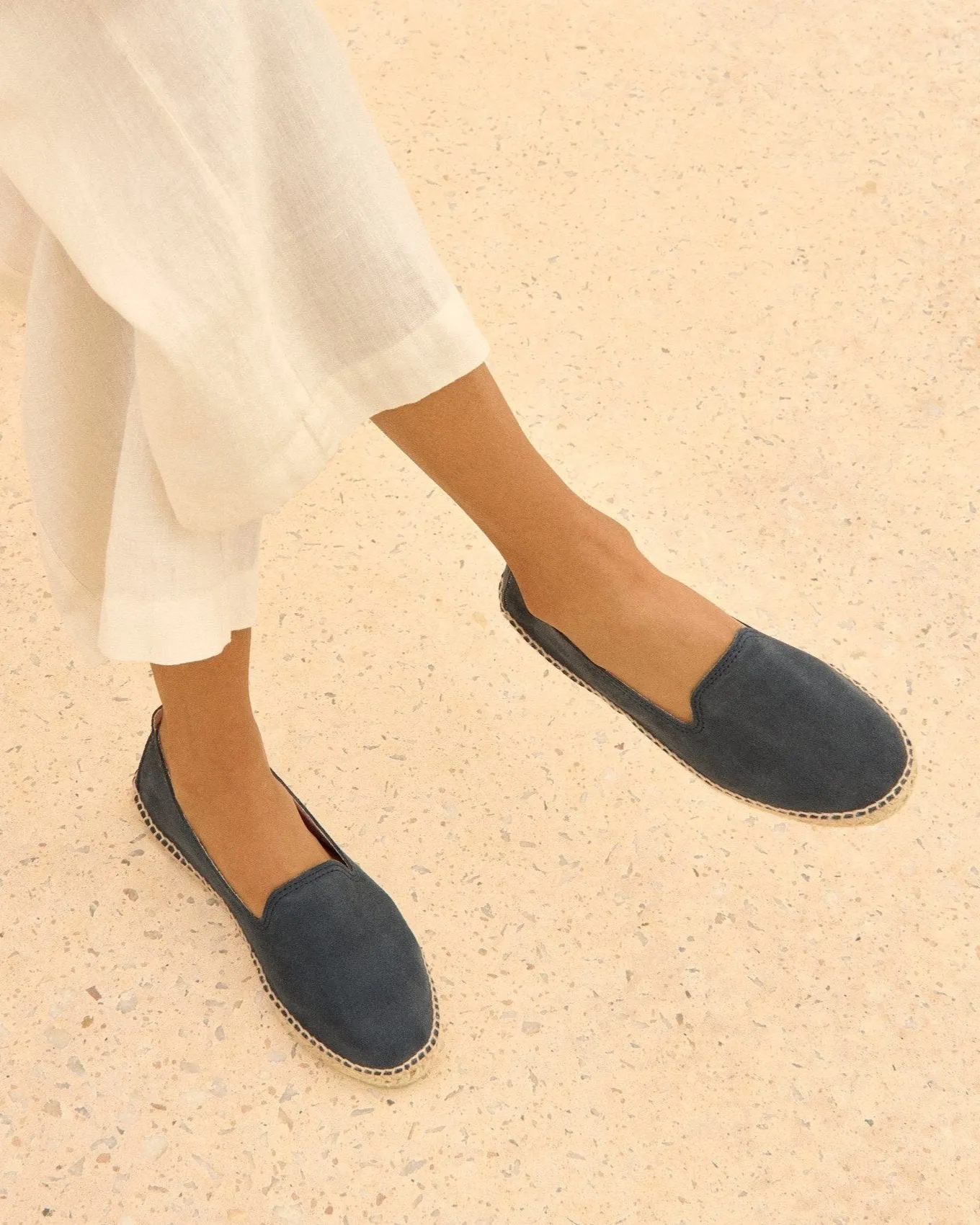 Suede Flat Espadrilles - K15N0 - Hamptons Patriot Blue