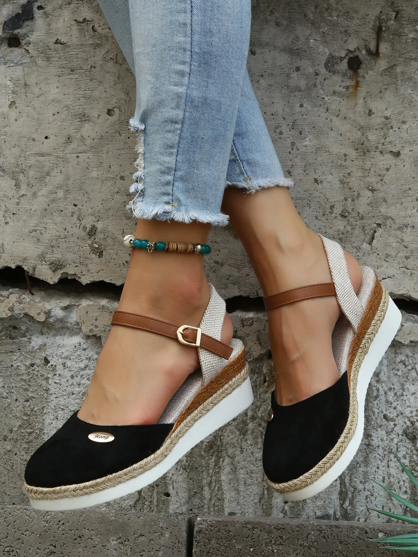 Syllis | Orthopedic Trendy Brown Espadrilles