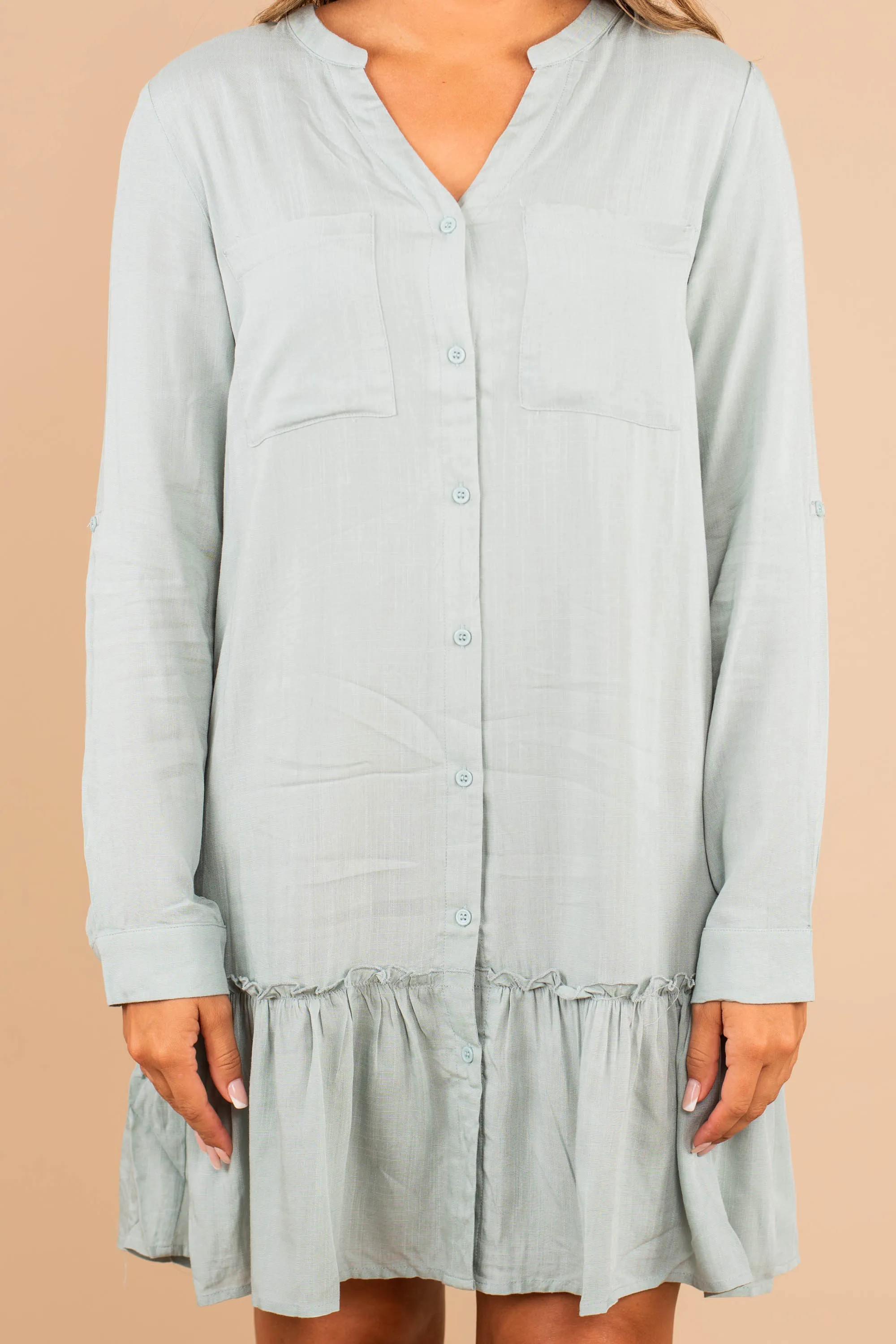 Teach You How Sage Green Dress