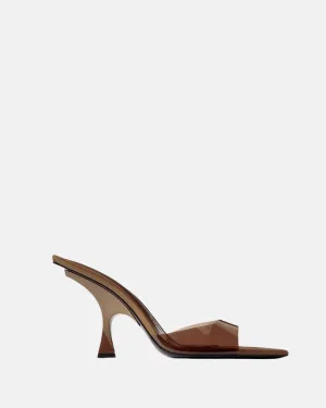 The Attico 'Ester' Mule Chocolate