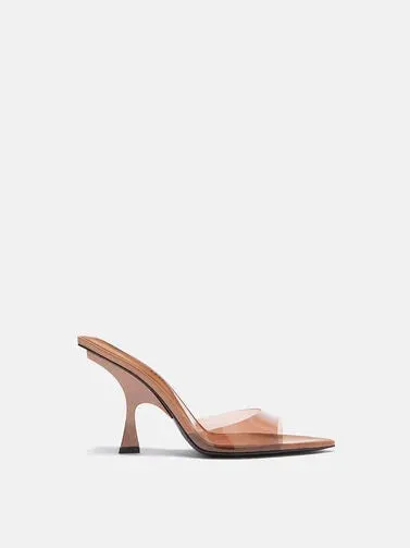 The Attico 'Ester' Mule Chocolate