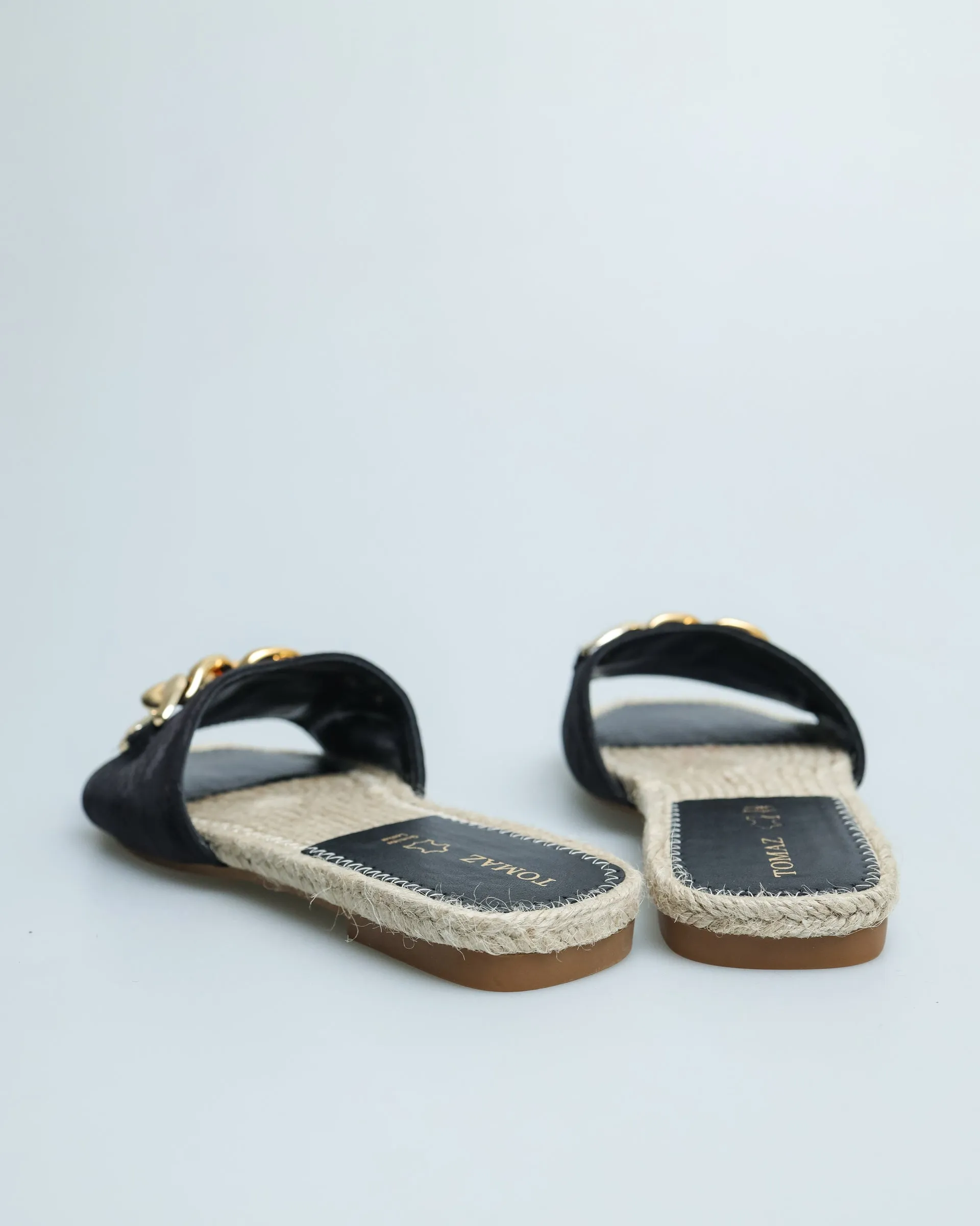 Tomaz YX77 Ladies Metalic Buckle Espadrilles