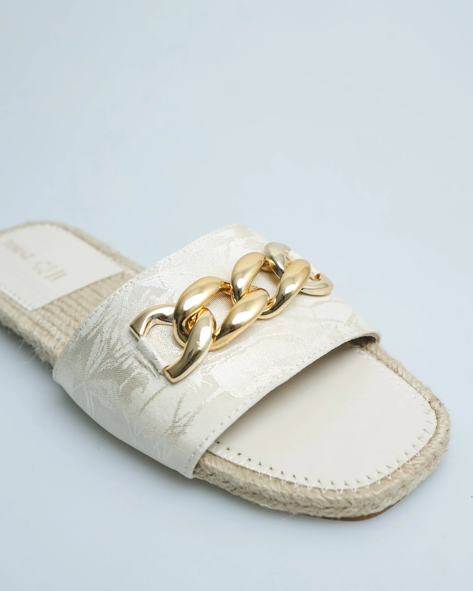 Tomaz YX77 Ladies Metalic Buckle Espadrilles