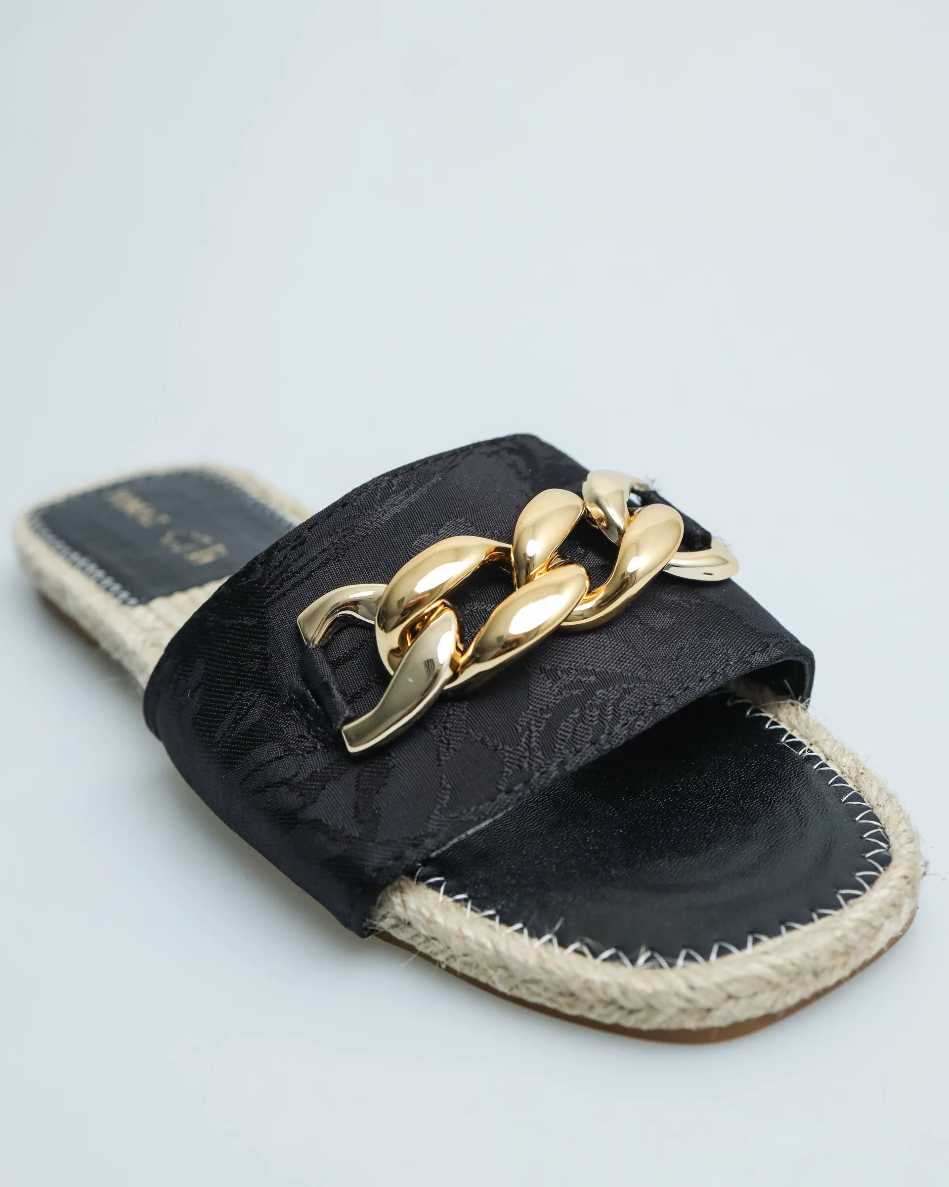 Tomaz YX77 Ladies Metalic Buckle Espadrilles