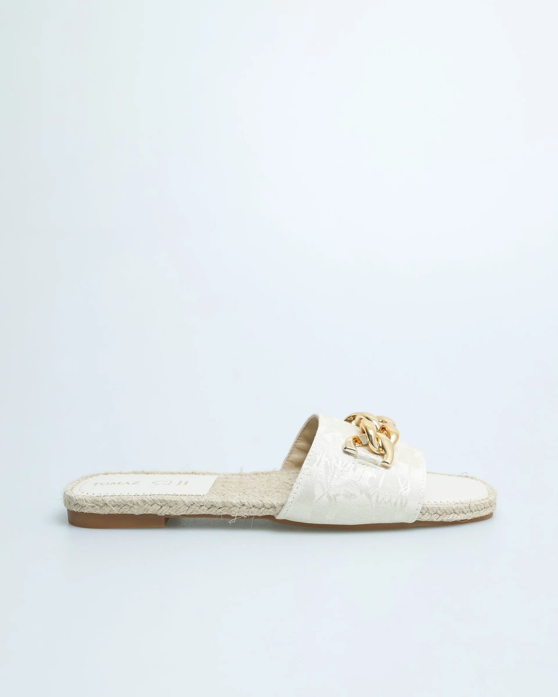 Tomaz YX77 Ladies Metalic Buckle Espadrilles