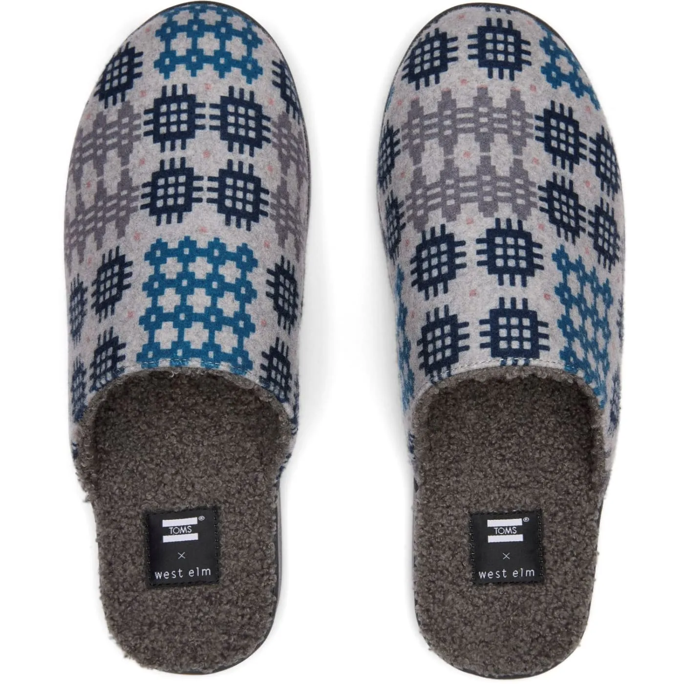 Toms Harbor Mens Fur Lined Slippers Shoes