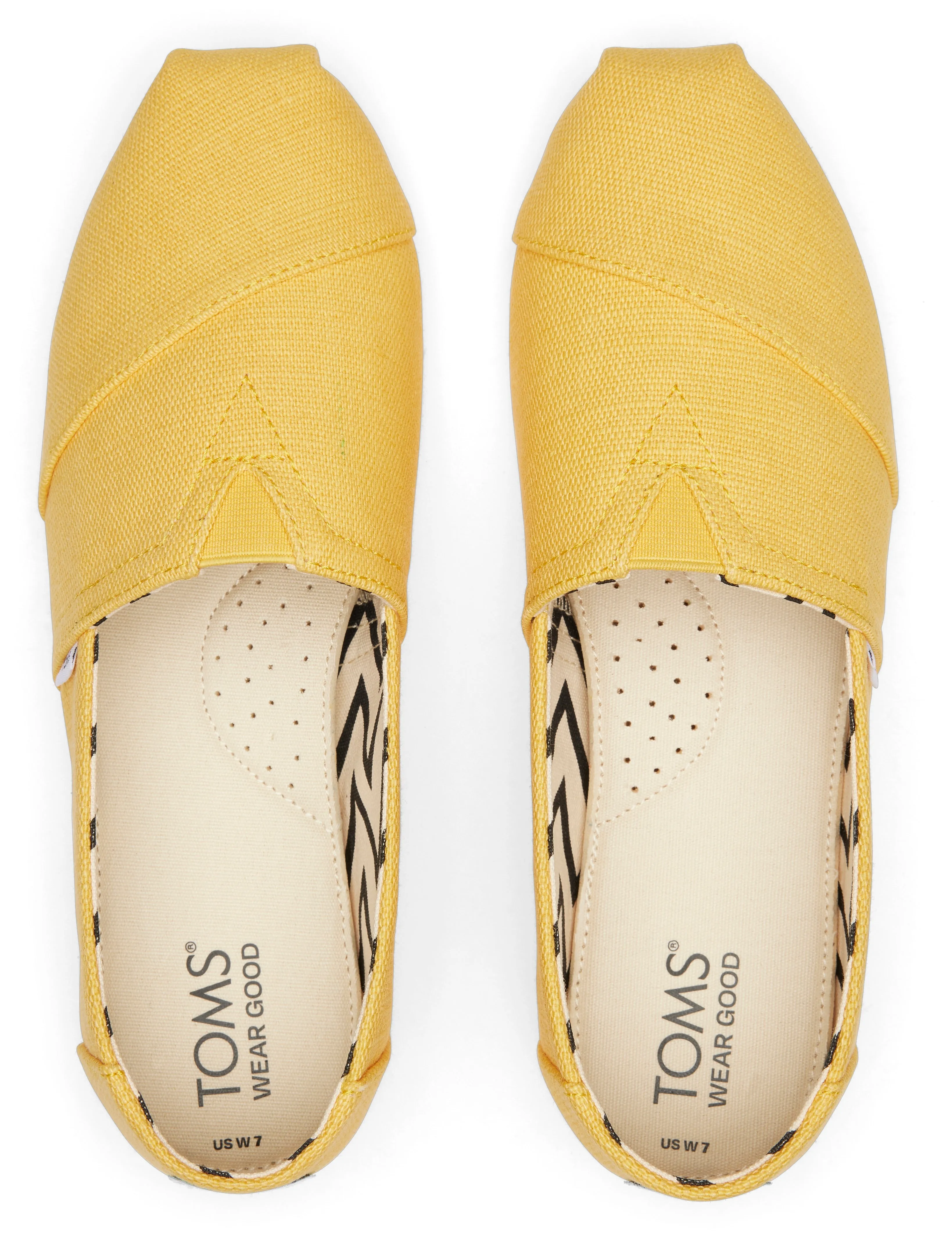 Toms Women Alpargata Pineapple Yellow Heritage Canvas