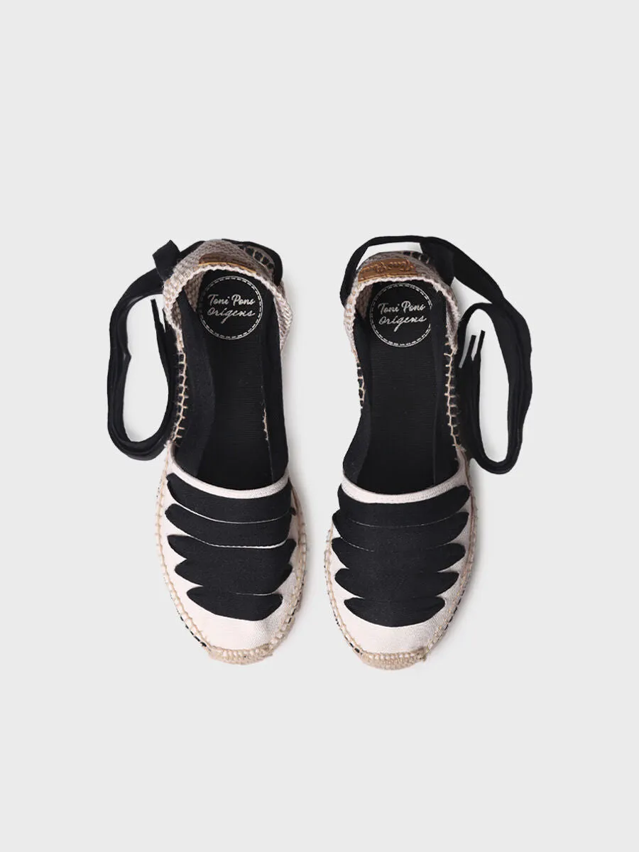 TONI PONS | ESPADRILLES MUJER | GAVET CU NEGRE | NEGRO