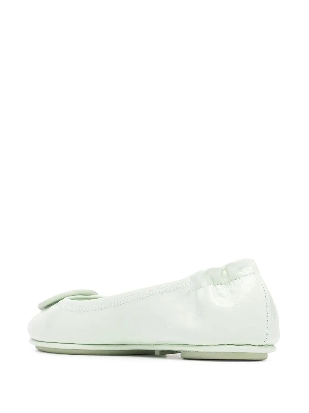 TORY BURCH MINNIE LEATHER BALLET FLAT SHOES