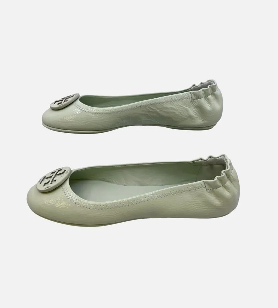 TORY BURCH MINNIE LEATHER BALLET FLAT SHOES