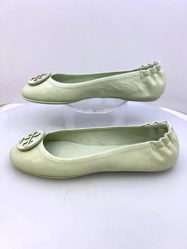 TORY BURCH MINNIE LEATHER BALLET FLAT SHOES
