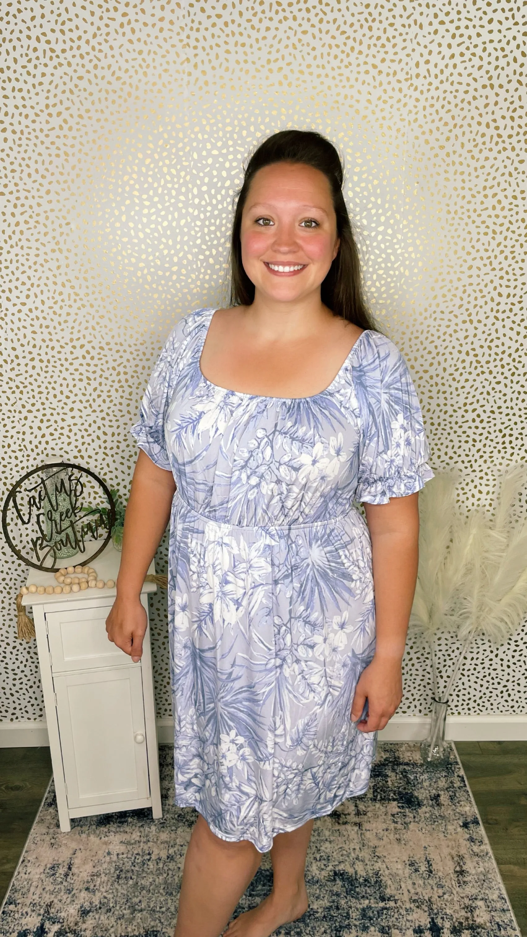 Tropical Lavender Dress