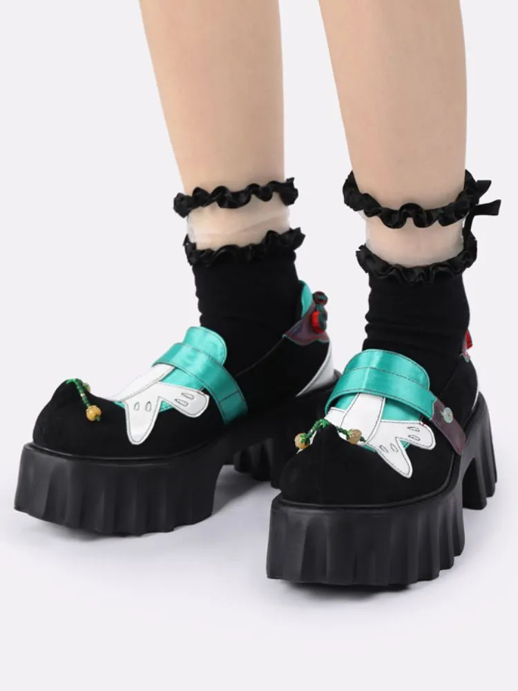 Velcro Butterfly Stitch Platform Shoes【s0000002789】