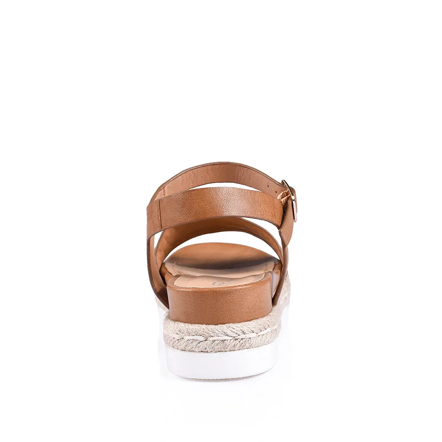Verali Disco Footbed Sandals Tan Softee