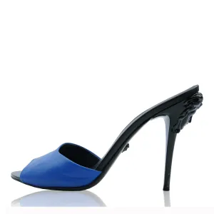 VERSACE MEDUSE LEATHER MULE SHOES