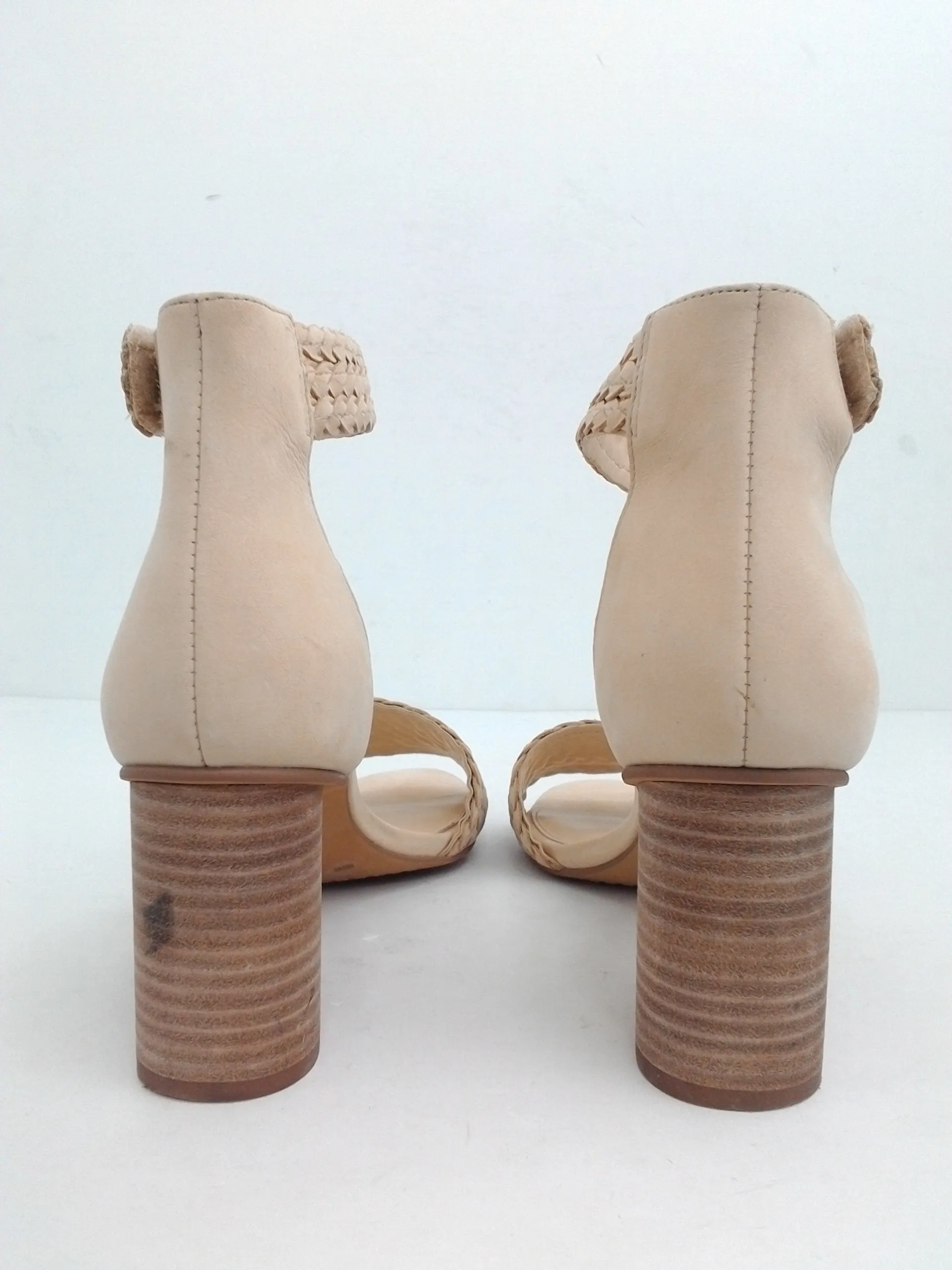 Vince Camuto Women's Jedina Leather Beige Sandal Size 9 M