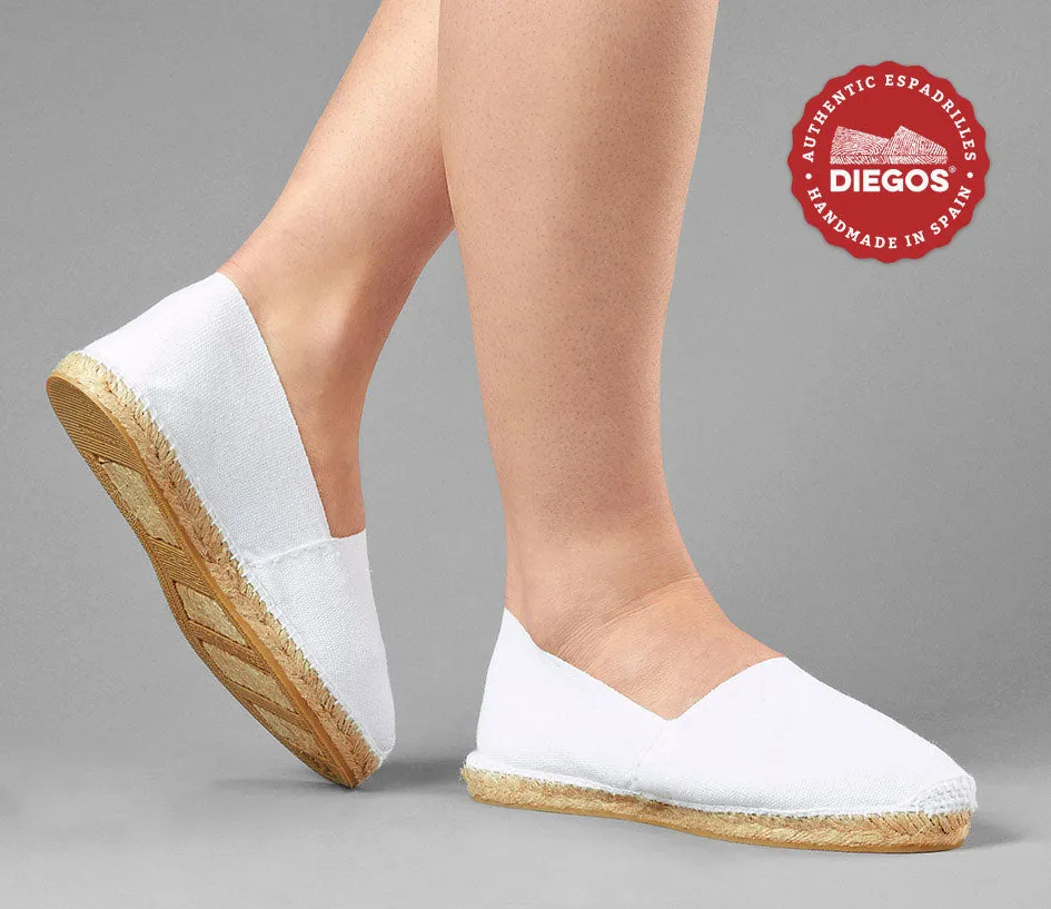 White espadrille canvas