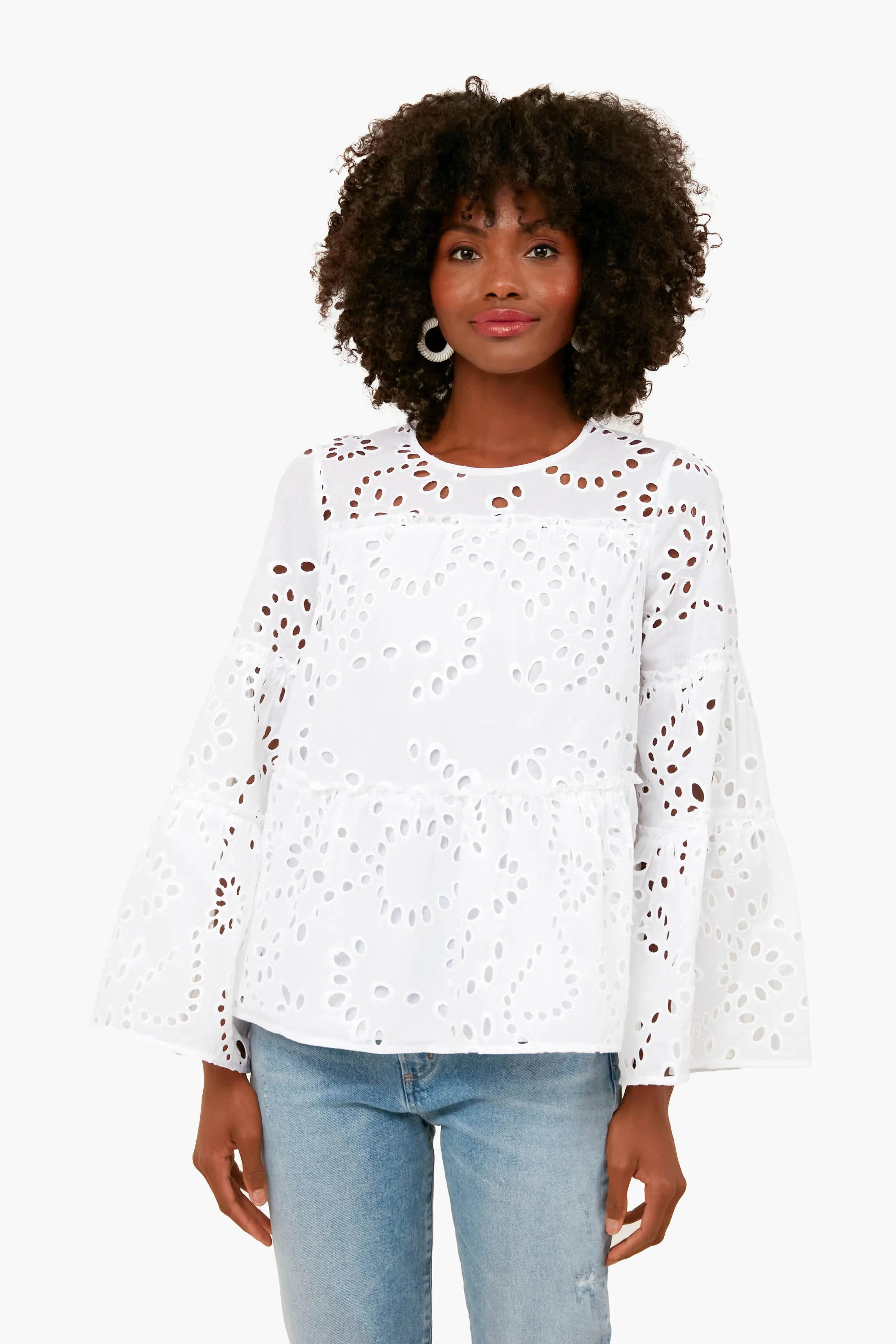 White Eyelet Eloise Blouse