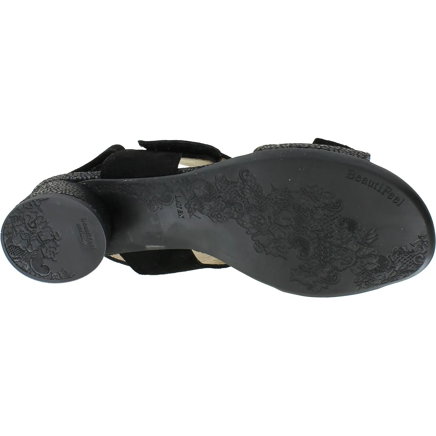 Women's BeautiFeel Elsie Black Leo Matt Print Suede Combi