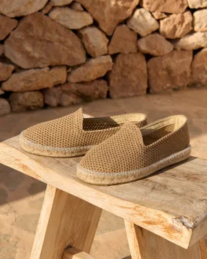 Woven Cotton Espadrilles - O81C0 - Cannes Beige Net