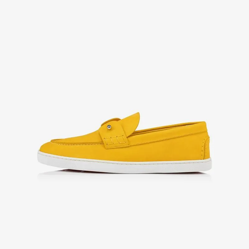 Yellow Suede Loafers