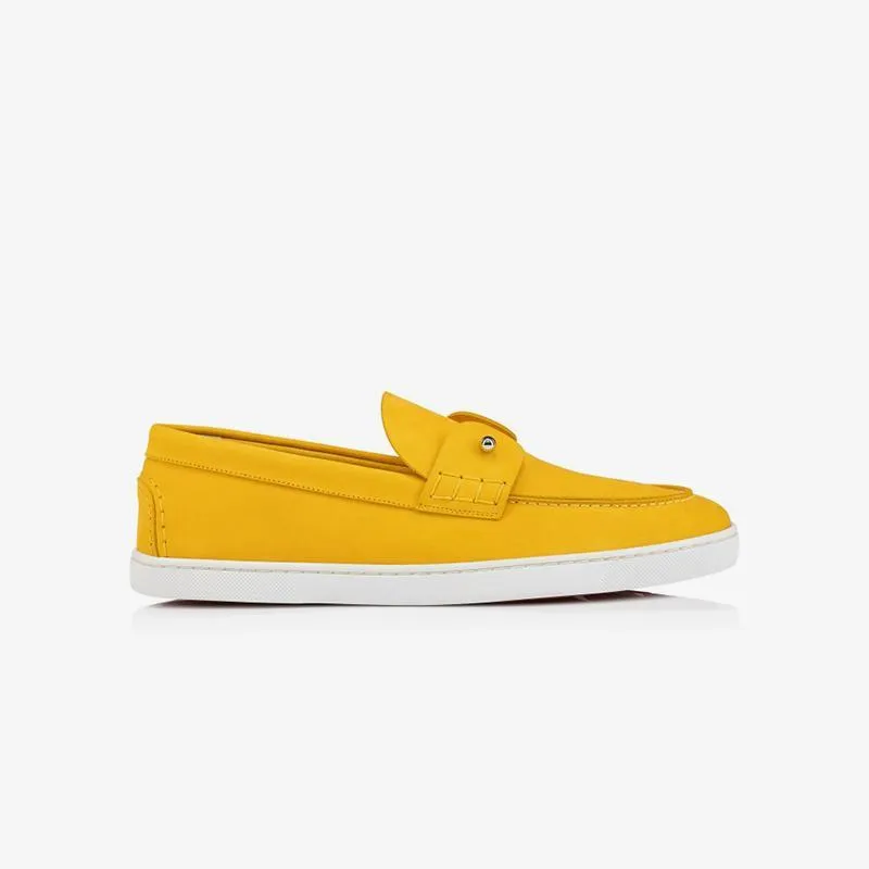 Yellow Suede Loafers